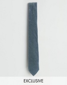 Бархатный галстук Noose & Monkey - Синий
