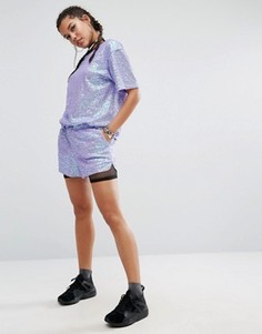 Комбинируемые шорты с пайетками Jaded London - Фиолетовый
