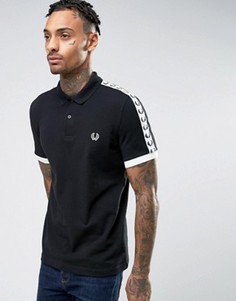 Черная футболка-поло Fred Perry Sports Authentic - Белый