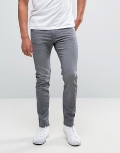 Серые супероблегающие джинсы с необработанным краем Lee Malone - Серый