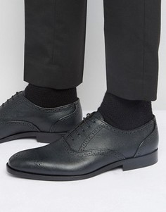 Броги-оксфорды с зернистой отделкой Paul Smith Gilbert - Черный
