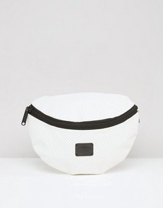Белая сумка-кошелек на пояс с перфорацией Spiral - Белый