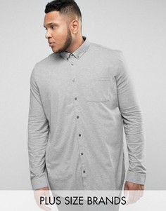 Узкая трикотажная футболка Burton Menswear PLUS - Серый