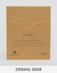 Позолоченный браслет с двумя цепочками Dogeared Karma - Золотой