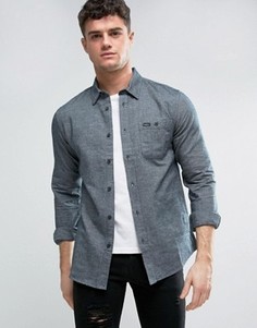 Фланелевая рубашка с накладным карманом RVCA - Серый