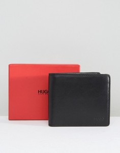 Кожаный бумажник с кармашком для монет HUGO by Hugo Boss - Черный