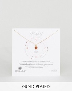 Ожерелье с кварцем для рожденных в октябре Dogeared - Золотой