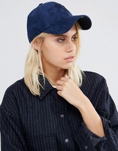 Синяя кепка из искусственной замши New Era 9 Forty - Синий