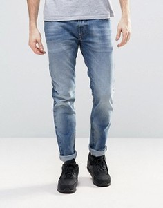 Светлые зауженные эластичные джинсы Diesel Thommer 853P - Синий