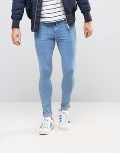 Супероблегающие джинсы ASOS - Синий