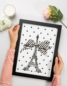 Картина в рамке с Эйфелевой башней Miss Etoile - Мульти