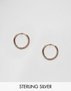 Золотисто-розовые массивные серьги-кольца ASOS 12 мм - Медный