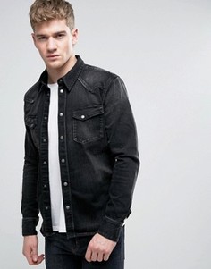Рубашка навыпуск Nudie Jeans Co Jonis - Черный