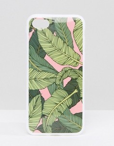 Чехол для iPhone 7 с принтом банановых листьев Signature - Зеленый