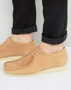 Замшевые ботинки Clarks Orginal Wallabee - Рыжий