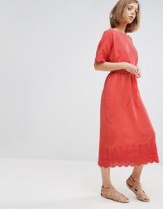Платье миди с отделкой Vanessa Bruno Athe - Красный