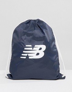 Темно-синий рюкзак на затягивающемся шнурке New Balance - Темно-синий