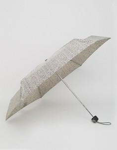 Миниатюрный зонт с леопардовым принтом Totes - Бежевый