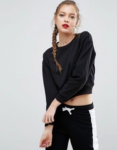 Укороченный oversize-свитшот ASOS - Черный