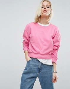 Укороченный oversize-свитшот ASOS - Розовый