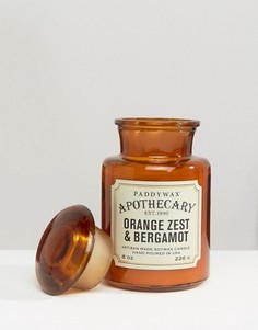 Свеча 8 унций Paddywax Apothecary - Апельсин и бергамот - Коричневый