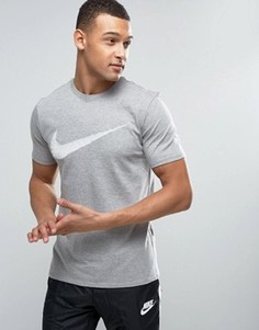 Серая футболка с логотипом-галочкой Nike 707456-063 - Серый