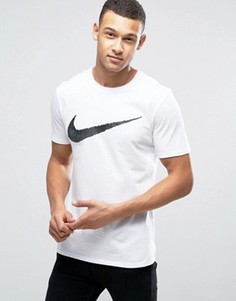 Белая футболка с принтом галочки Nike 707456-100 - Белый
