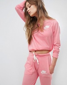 Розовый свитшот в винтажном стиле Nike - Розовый