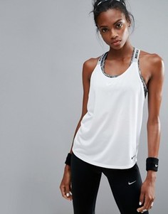 Белая майка с бретельками Nike Elastika - Белый