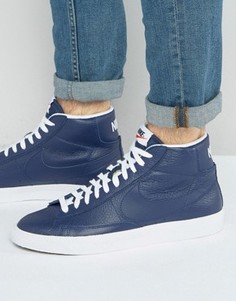 Синие кроссовки средней высоты Nike Blazer 429988-402 - Синий