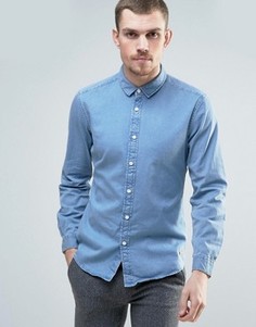 Светлая джинсовая рубашка Esprit - Синий