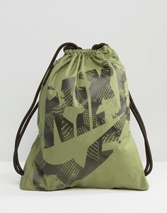 Зеленый рюкзак со шнурком Nike Heritage BA5351-387 - Зеленый