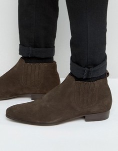 Замшевые ботинки челси Hudson London Zelus - Коричневый