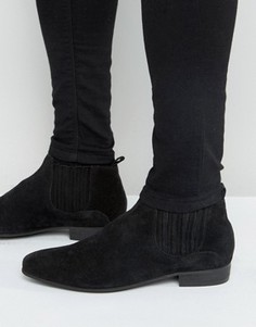 Замшевые ботинки челси Hudson London Zelus - Черный