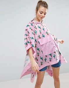 Складываемый макинтош с кактусами ASOS - Розовый