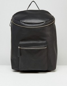 Черный кожаный рюкзак Sandqvist Tobias - Черный