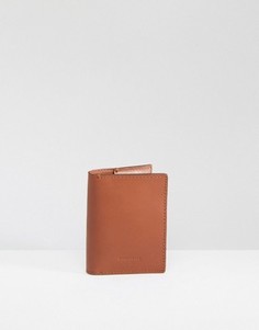 Коричневый кожаный бумажник Sandqvist Dow - Коричневый