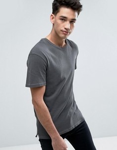 Длинная футболка с заниженной линией плеч Jack & Jones Originals - Серый