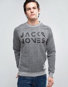 Свитшот с графическим принтом Jack & Jones Core - Серый