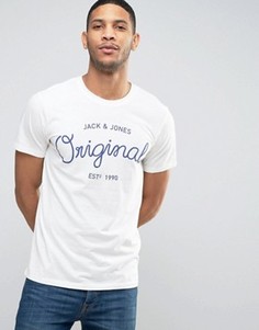 Футболка с логотипом Jack & Jones Core - Белый