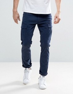 Узкие брюки карго Esprit - Темно-синий