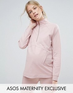 Свитшот ASOS Maternity LOUNGE - Розовый