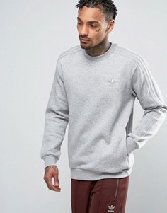 Серый свитшот с круглым вырезом adidas Originals TRF Series BK5895 - Серый