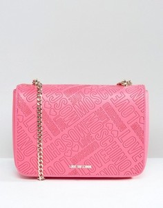 Сумка на плечо с логотипом Love Moschino - Розовый