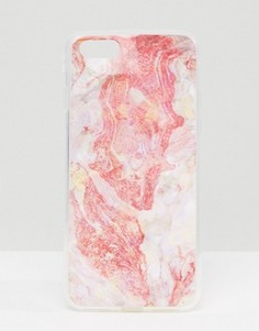 Чехол для iPhone 7 с абстрактной отделкой Signature - Розовый
