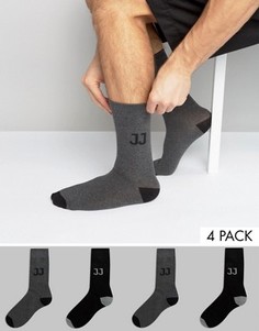 4 пары носков с логотипом Jack & Jones - Мульти