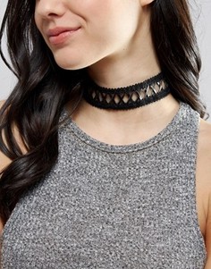 Сетчатое ожерелье-чокер ограниченной серии - Черный Asos