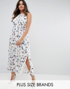 Платье макси с плиссированным лифом Uttam Boutique Plus - Белый