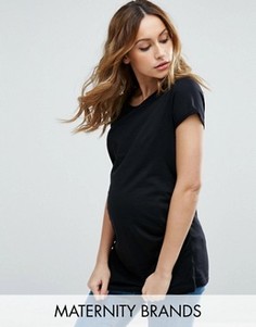 Футболка с круглым вырезом New Look Maternity - Черный