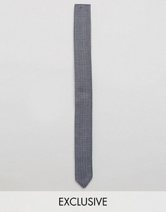 Вязаный галстук в горошек Noak - Темно-синий
